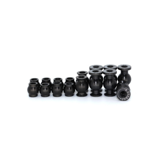 RC-Project Kit Balls REVERSE in Ergal 7075-T6 for Team Associated RC8B4 | RC8B3.2