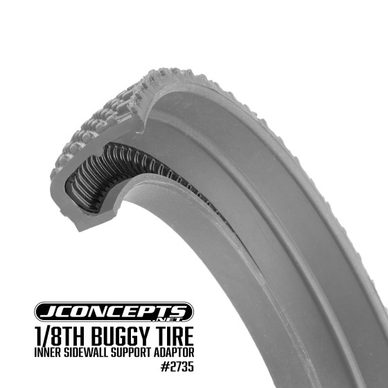 JConcepts 1/8th buggy tire inner sidewall support adaptor