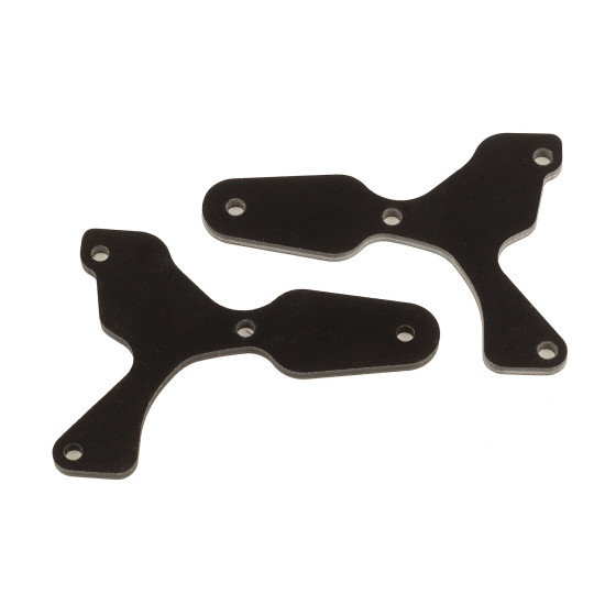 Team Associated RC8B4 FT front lower suspension arm inserts, G10, 2.0 mm