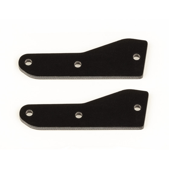 Team Associated RC8B4 FT front upper suspension arm inserts, G10, 2.0 mm