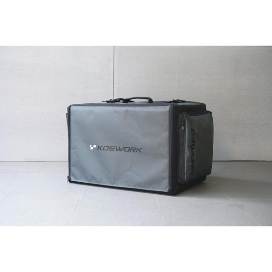Koswork 1/8 Compact 3 Drawer PP Frame Buggy/Onroad Car Bag (1/8, 1 Large & 2 Medium)