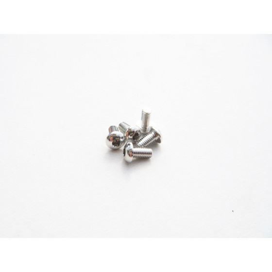 Hiro Seiko  Alloy Hex Socket Button Head Screw M3x14  (4pcs | Silver)