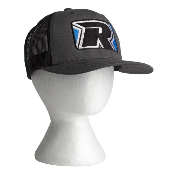 Reedy 2022 Trucker Hat, Curved Bill, charcoal/black