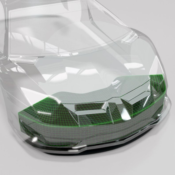 Bittydesign Front Bumper for JOTA ARRMA Felony Body Shell