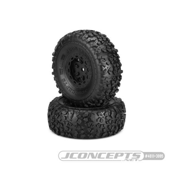 JConcepts Landmines - yellow compound ? 2pc. (Pre-mounted for Traxxas UDR on #3393B wheels)