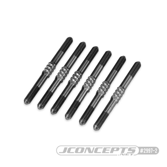 JConcepts B6.4 Fin Titanium Turnbuckle Set - 3.5 x 46mm (black)