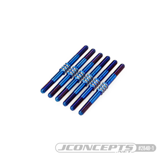 JConcepts - TLR, 22 5.0 3.5mm Fin turnbuckle kit - burnt blue, 6pc.