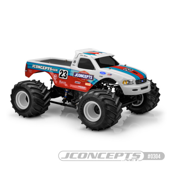 JConcepts 1997 Ford F-150 MT body w/ racerback and visor (7 width & 13 wheelbase)