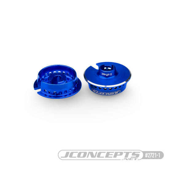 JConcepts Fin, 13mm spring cup, 0mm off-set - blue