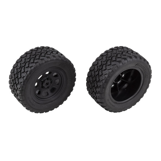 Team Associated Pro2 LT10SW Rear Wheels and Tires, mounted