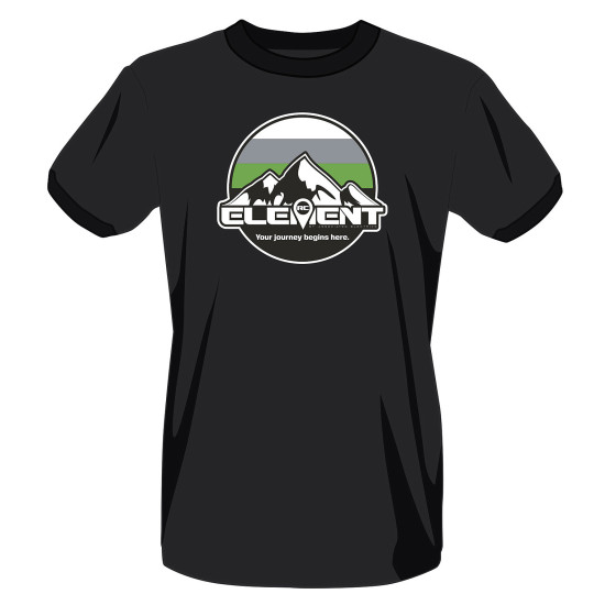 Element RC Circle Mountains T-Shirt, black, M
