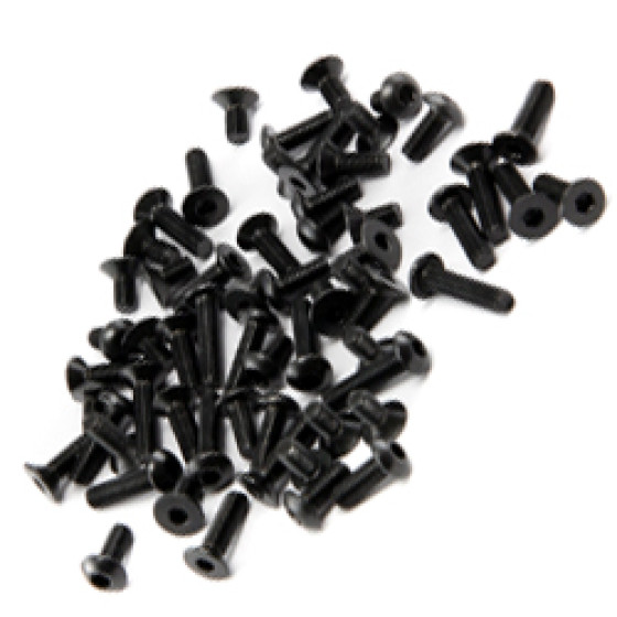 Brilliant RC Titanium screw set black E8 - 4S (71)