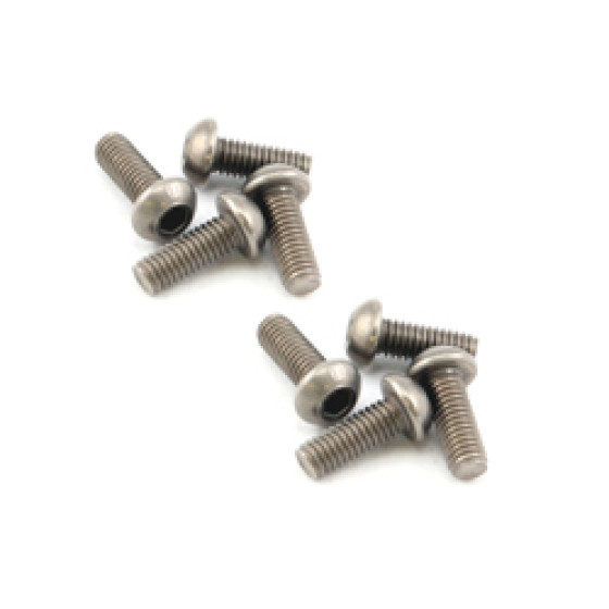 Brilliant RC Hex. buttonhead screw titanium M3x8 (8)