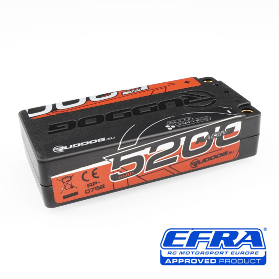 RUDDOG Racing 5200mAh 150C/75C 7.6V LCG Short Stick Pack LiPo-HV Battery