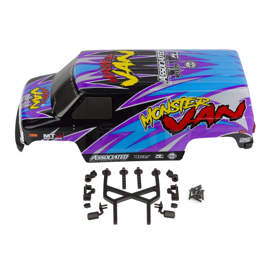 Team Associated MT12 Monster Van Body Set, painted