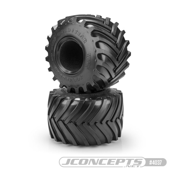 JConcepts Golden 73s - Monster Truck tire - blue compound (Fits - #3439 3.2 x 3.6 MT wheel)