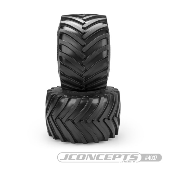 JConcepts Golden 73s - Monster Truck tire - blue compound (Fits - #3439 3.2 x 3.6 MT wheel)