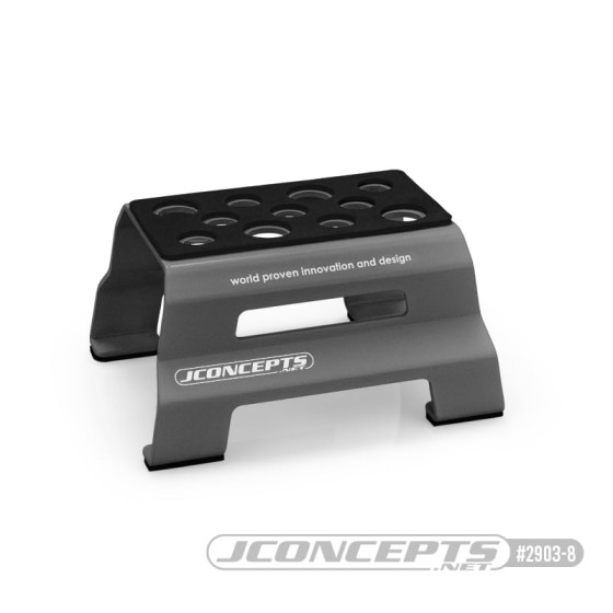 JConcepts metal car stand - gray