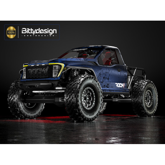 Bittydesign ROCK1 1/10 clear body for all 313mm wheelbase Rock Crawler models, Pre-Cut, 1mm, only cab