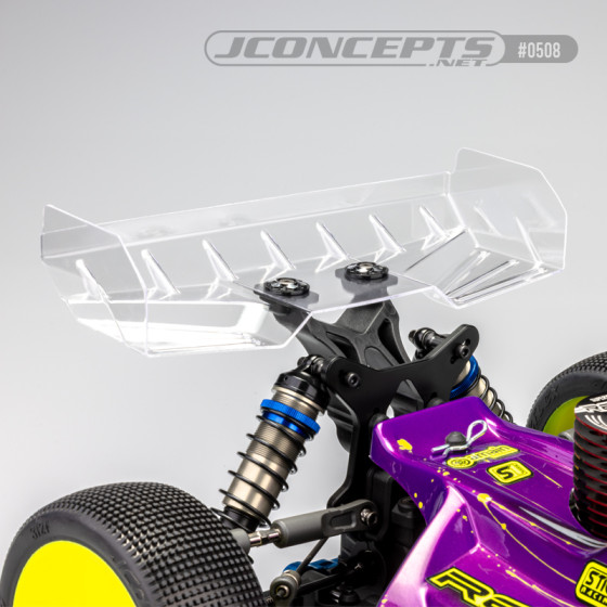 JConcepts Finnisher polycarbonate pre-trimmed 1/8th rear wing, 1.5mm thickness