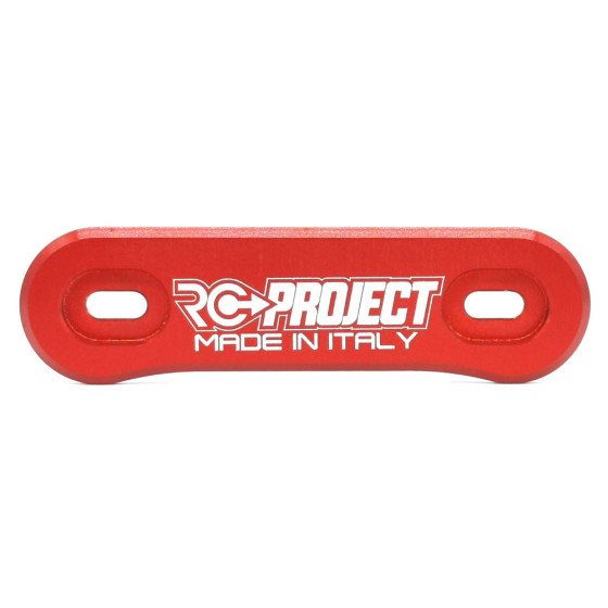 RC-Project One Piece Wing Button in Ergal 7075 T6 Red