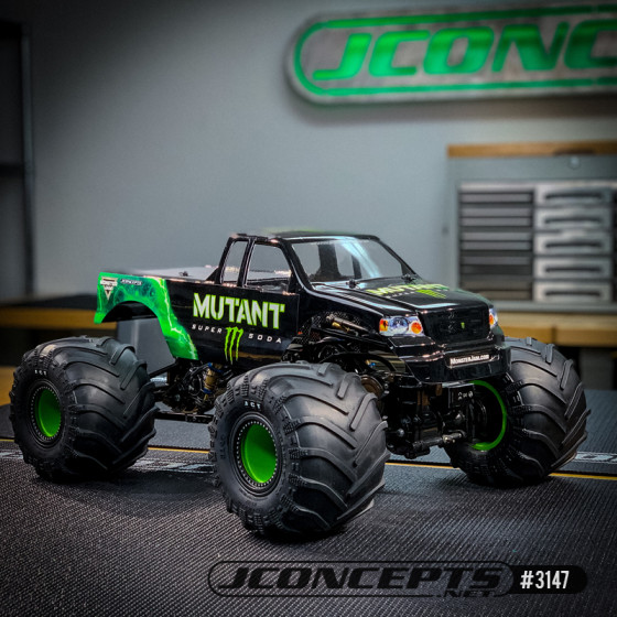 Jconcepts Tire JCT - Monster Truck tire - blue compound (Fits - #3377 2.6 x 3.6 MT wheel)