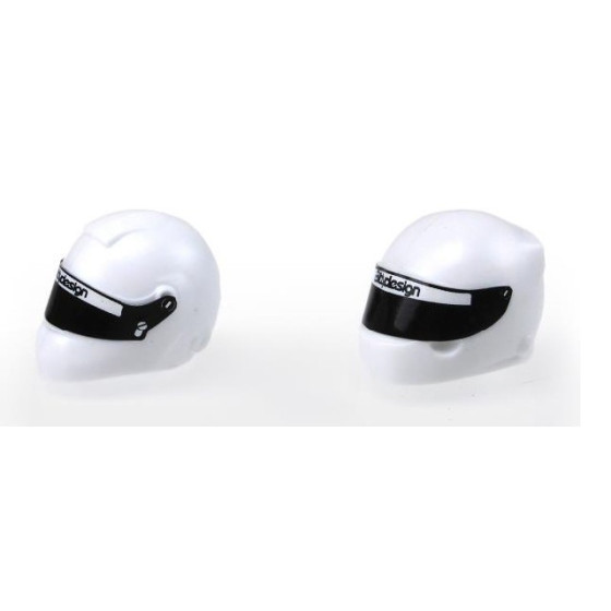 Bittydesign White Plastic Helmet Type-RX (universal)