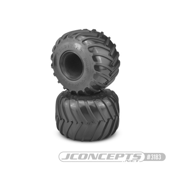 Jconcepts Golden Years Gold Years - Monster Truck tire - blue compound (Fits - #3377 2.6 x 3.6 MT wheel)