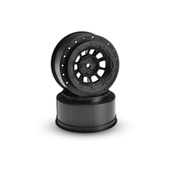 Jconcepts Hazard - Slash rear, Slash 4x4 F&R wheel - (black) - 2pc.