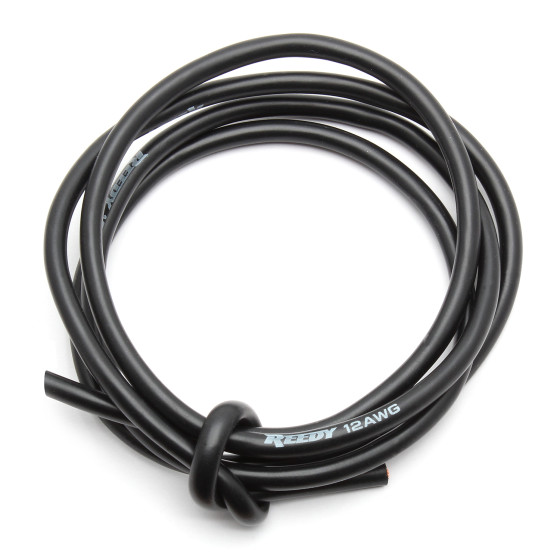 Reedy SILICONE WIRE 12AWG-BLK (1M)