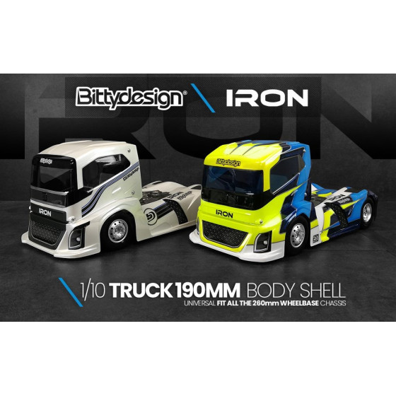 Bittydesign Iron 1/10 Truck Body Clear