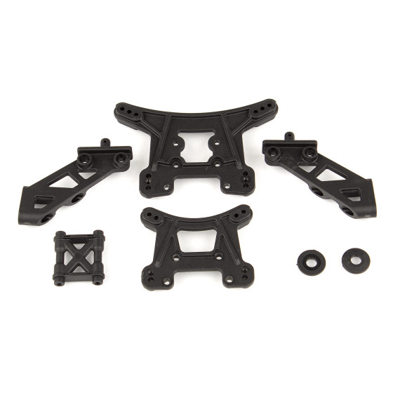 Team Associated Front and Rear Shock Towers and Wing Mounts Set