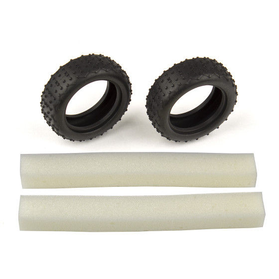 Team Associated Narrow Mini Pin Tires, with inserts
