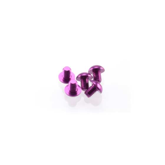 Hiro Seiko Alloy Hex Socket Button Head Screw M3x4 [Purple]