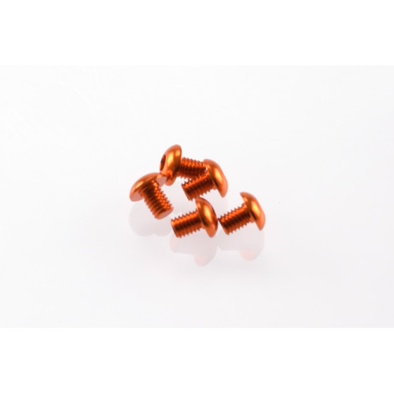 Hiro Seiko Alloy Hex Socket Button Head Screw M3x4 [Orange]