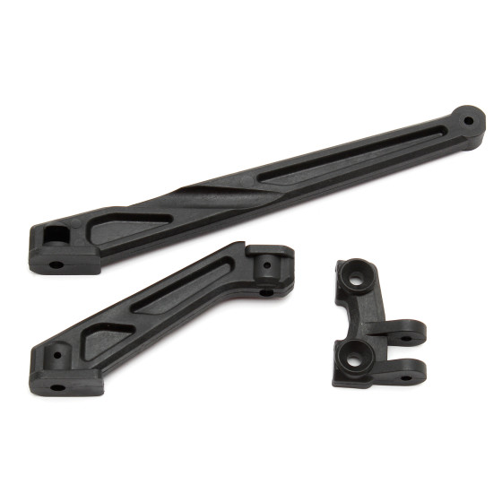 Team Associated RC8B3 Chassis Braces, long (front and rear)