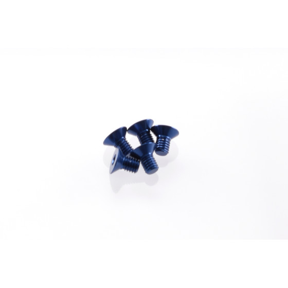 Hiro Seiko Alloy Hex Socket Flat Head Screw M3x5 [Y-Blue]