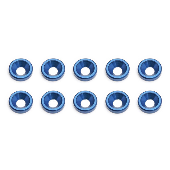 Team Associated FT Blue Countersunk Washers