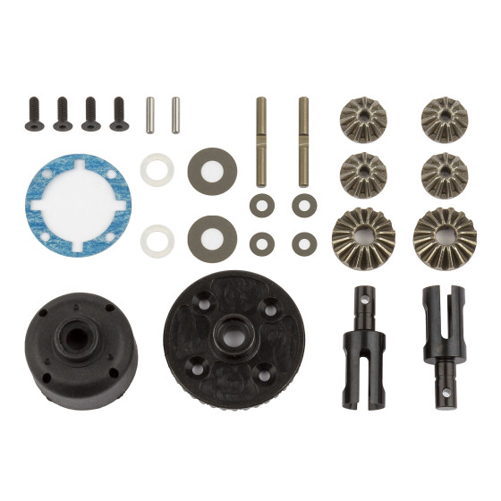 Team Associated RC10B74 Differential Set, front and rear