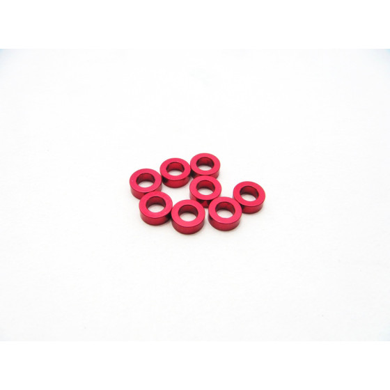 Hiro Seiko 3mm Alloy Spacer Set (1.5mm) [Red]
