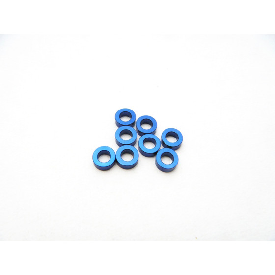Hiro Seiko 3mm Alloy Spacer Set (1.5mm) [Y-Blue]