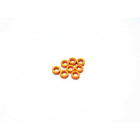 Hiro Seiko 3mm Alloy Spacer Set (1.5mm) [Orange]