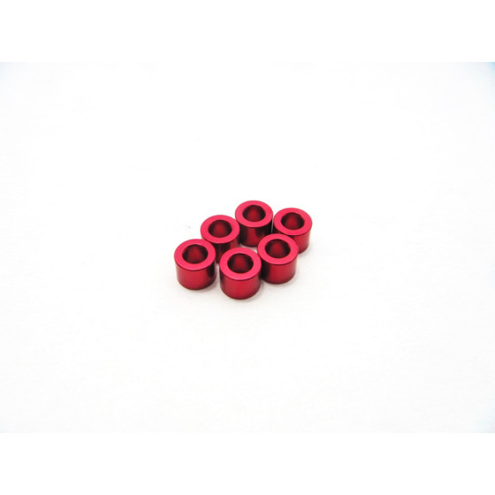 Hiro Seiko 3mm Alloy Spacer Set (2.5mm) [Red]