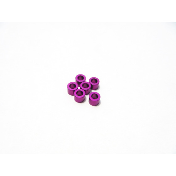 Hiro Seiko 3mm Alloy Spacer Set (2.5mm) [Purple]
