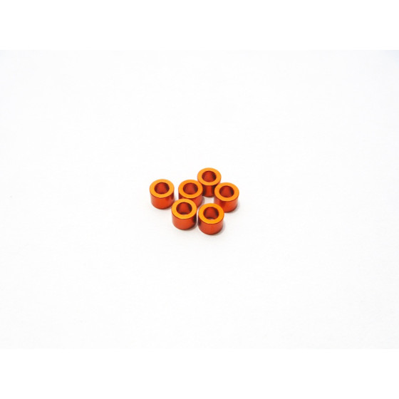 Hiro Seiko 3mm Alloy Spacer Set (2.5mm) [Orange]