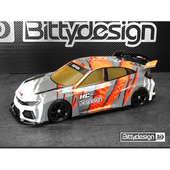 Bittydesign HC-M1/10clear body for M-chassis 210-225mm wheelbase