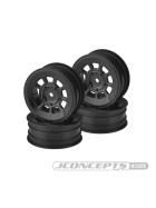 9 Shot 2.2" Front Wheel 4pcs RB7 for B6.1 XB2 Black J Concepts YZ2 KC 