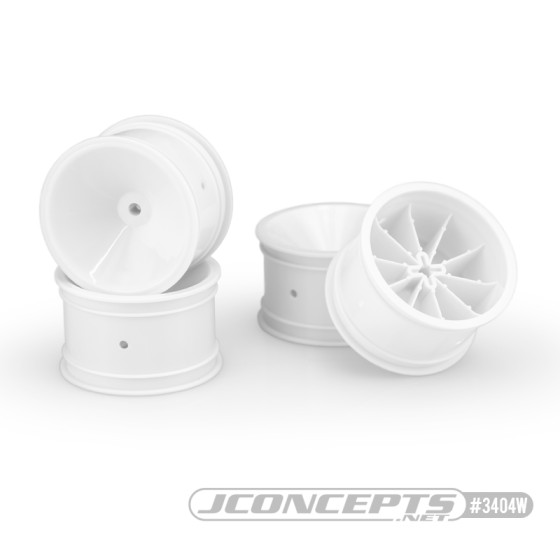 JConcepts Mono - RC10, RC10B2, RC10B3 2.2 rear wheel (white) - 4pc