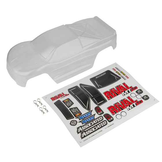 Team Associated Rival MT10 Body, clear