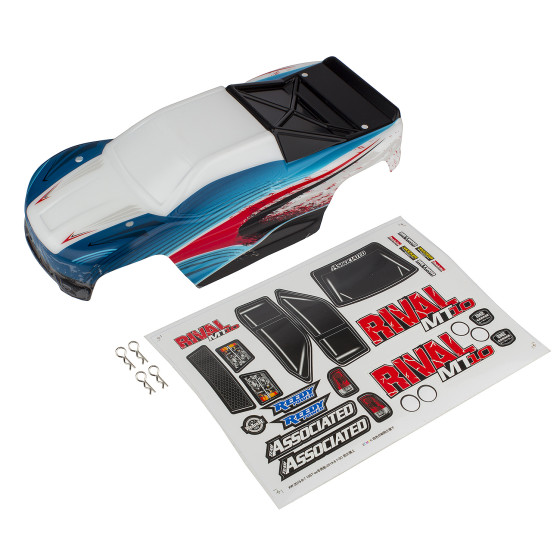 Team Associated Rival MT10 Body, red/blue